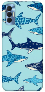 Чохол Shark pattern для TECNO Spark 8P