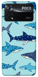 Чехол Shark pattern для Xiaomi Poco X4 Pro