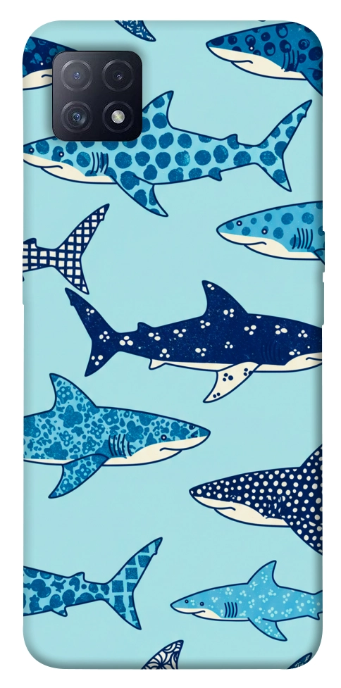 Чехол Shark pattern для Oppo A73 5G