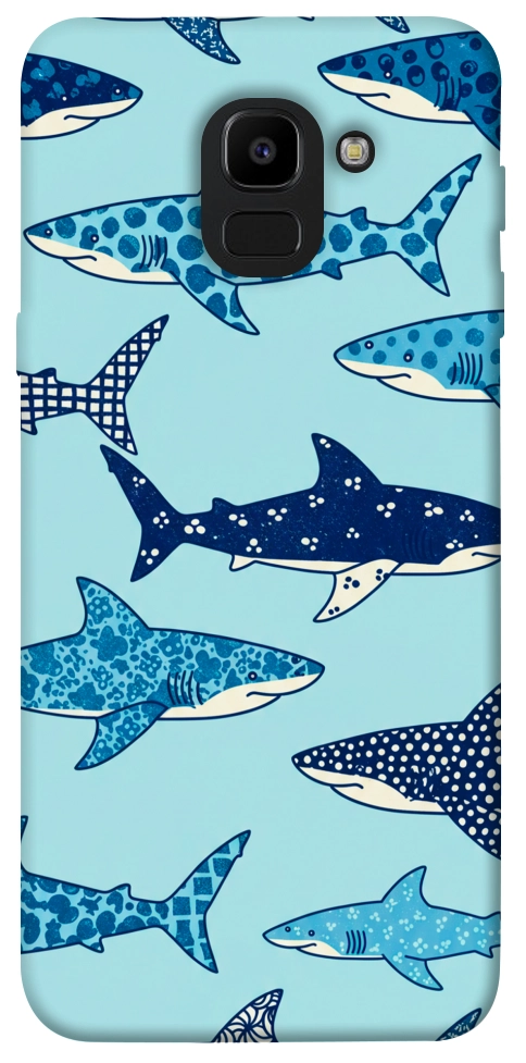 Чохол Shark pattern для Galaxy J6 (2018)