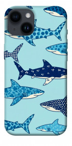 Чехол Shark pattern для iPhone 14