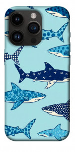 Чехол Shark pattern для iPhone 14 Pro