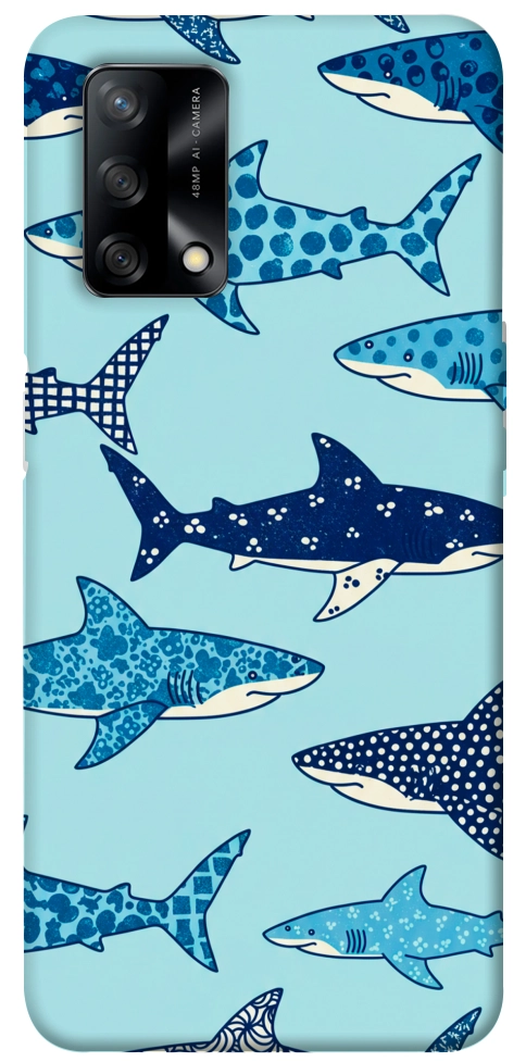 Чехол Shark pattern для Oppo F19