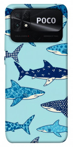 Чохол Shark pattern для Xiaomi Poco C40