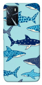 Чехол Shark pattern для Oppo A16s