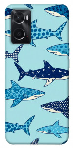 Чехол Shark pattern для Oppo A76 4G
