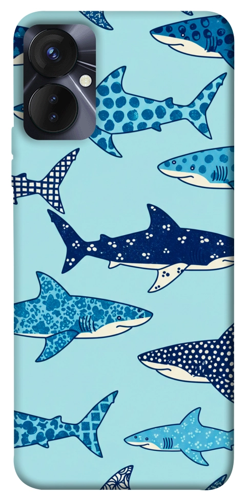 Чохол Shark pattern для TECNO Spark 9 Pro
