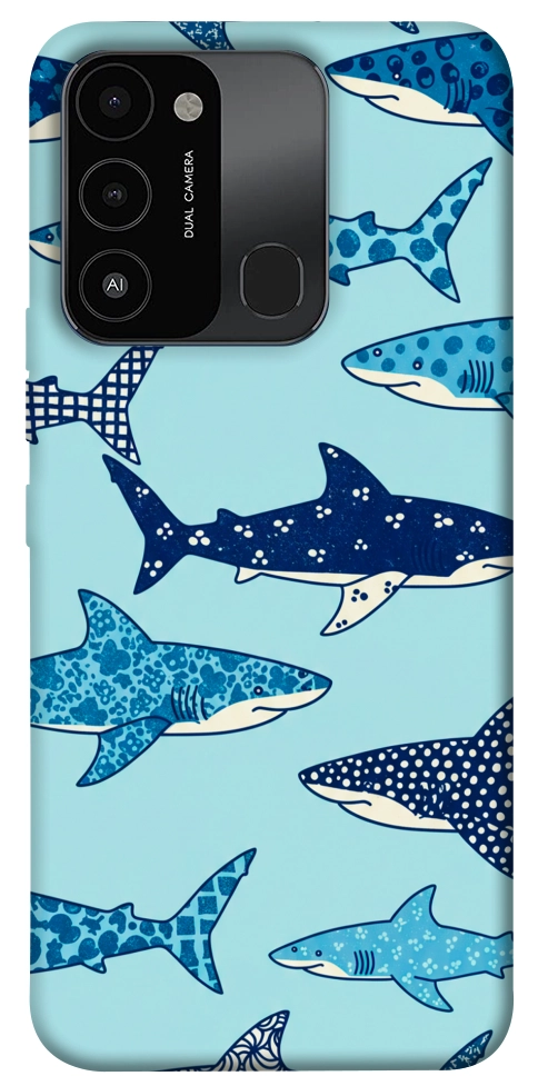 Чохол Shark pattern для TECNO Spark Go 2022 (KG5m)