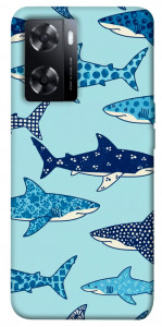 Чехол Shark pattern для Oppo A57s