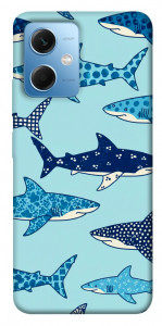 Чехол Shark pattern для Xiaomi Redmi Note 12 5G