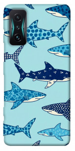Чехол Shark pattern для Xiaomi Redmi K50 Gaming