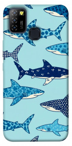 Чехол Shark pattern для Infinix Hot 10 Lite