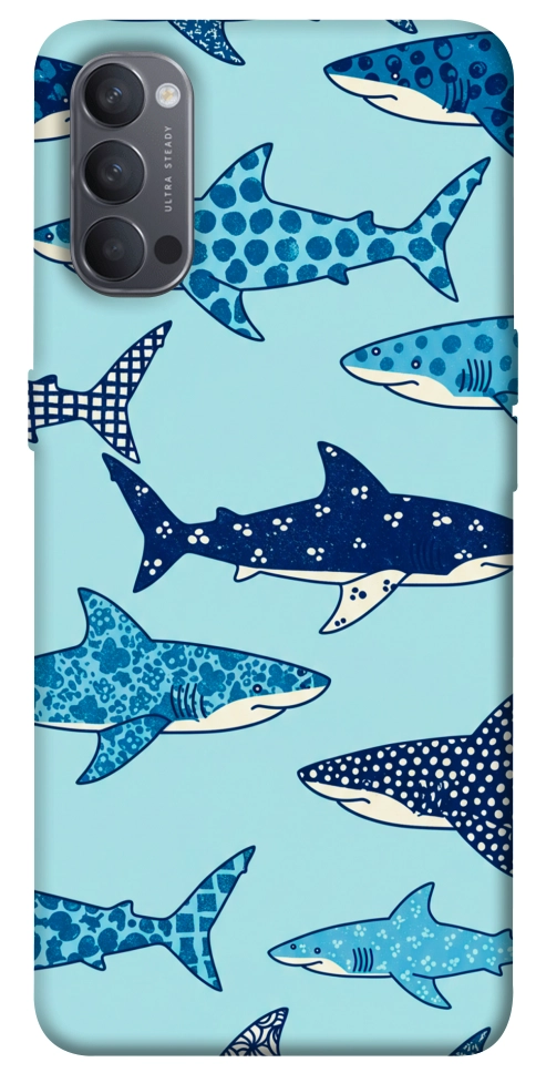 Чохол Shark pattern для Oppo Reno 4