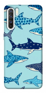 Чехол Shark pattern для Oppo Reno 3
