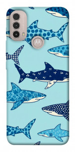 Чехол Shark pattern для Motorola Moto E40