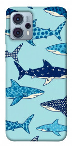 Чехол Shark pattern для Motorola Moto G23