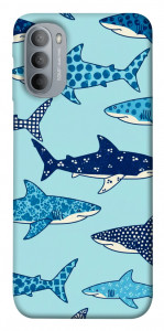 Чехол Shark pattern для Motorola Moto G31