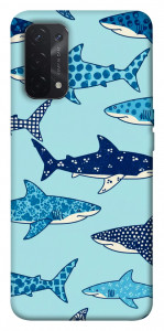 Чехол Shark pattern для Oppo A54 5G