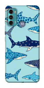 Чехол Shark pattern для Motorola Moto G60