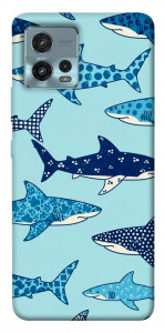 Чехол Shark pattern для Motorola Moto G72