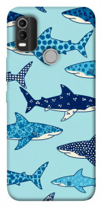 Чехол Shark pattern для Nokia C21 Plus