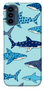 Чехол Shark pattern для Motorola Moto G41