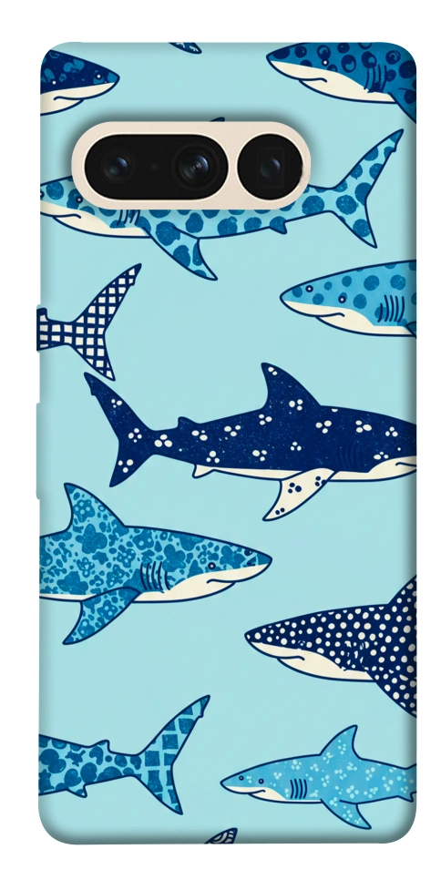 Чехол Shark pattern для Google Pixel 7 Pro
