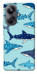 Чехол Shark pattern для Realme 10 Pro+