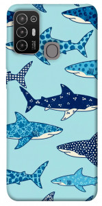 Чехол Shark pattern для ZTE Blade A52