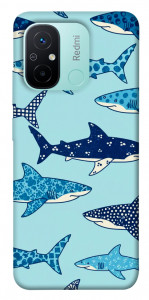 Чохол Shark pattern для Xiaomi Redmi 12C