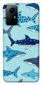 Чехол Shark pattern для Xiaomi Redmi Note 12S