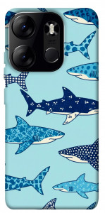 Чохол Shark pattern для Tecno Spark Go 2023