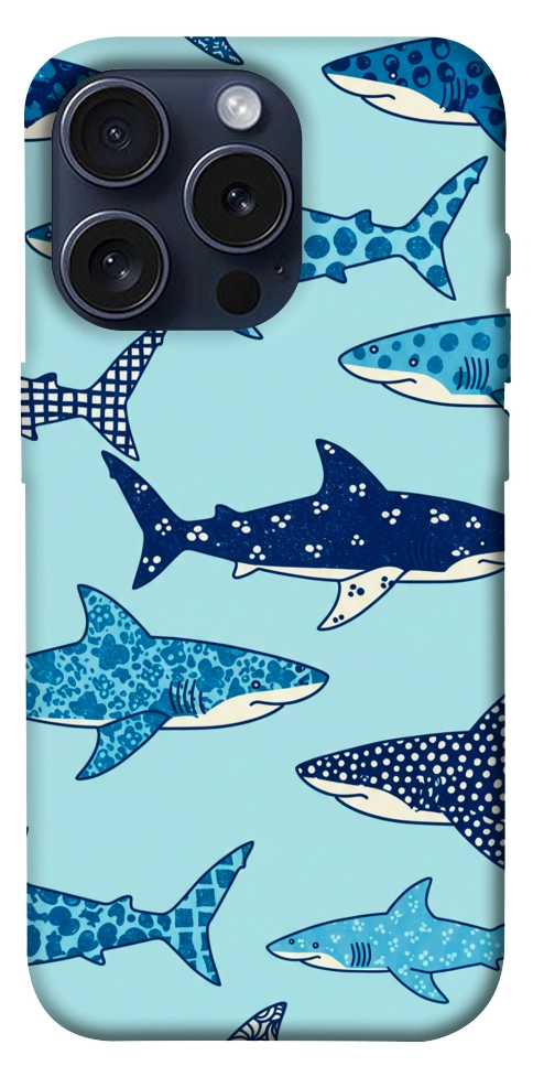 Чохол Shark pattern для iPhone 15 Pro