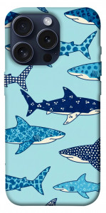 Чохол Shark pattern для iPhone 15 Pro