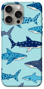 Чехол Shark pattern для iPhone 15 Pro Max