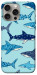 Чехол Shark pattern для iPhone 15 Pro Max