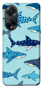 Чехол Shark pattern для Oppo A98