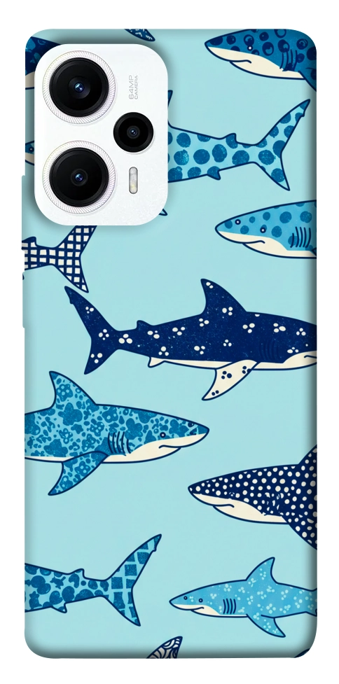 Чехол Shark pattern для Xiaomi Poco F5