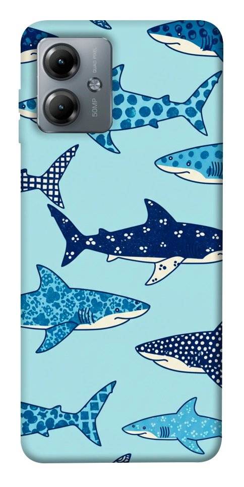 Чохол Shark pattern для Motorola Moto G14