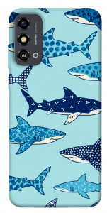 Чехол Shark pattern для ZTE Blade A53