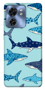 Чехол Shark pattern для Motorola Edge 40