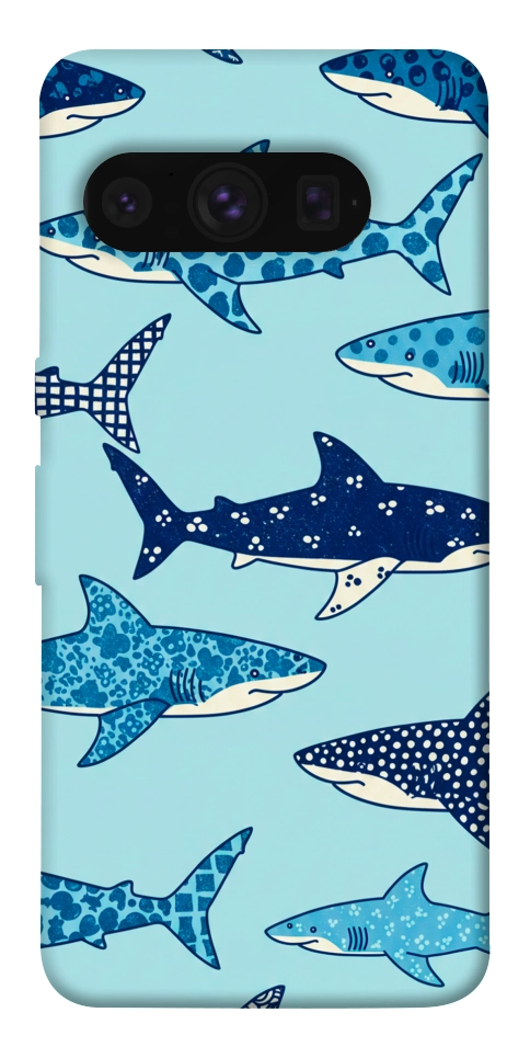 Чехол Shark pattern для Google Pixel 8 Pro