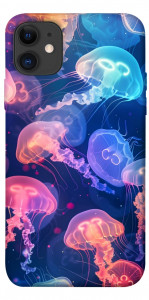 Чехол Neon jellyfishes для iPhone 11
