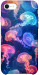 Чехол Neon jellyfishes для iPhone SE (2020)