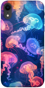 Чехол Neon jellyfishes для iPhone XR