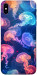 Чехол Neon jellyfishes для iPhone XS Max