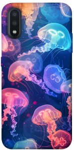 Чехол Neon jellyfishes для Galaxy A01