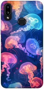 Чехол Neon jellyfishes для Galaxy A10s (2019)