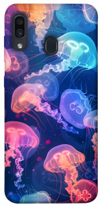 Чехол Neon jellyfishes для Samsung Galaxy A20 A205F