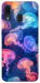 Чехол Neon jellyfishes для Galaxy A30 (2019)